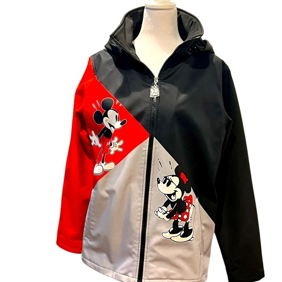 Disney Bradford Exchange Mickey & Minnie Mouse Jacket Sz Small Detachable Hood. - Picture 1 of 12